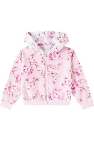 MONNALISA Floral cotton-blend hoodie