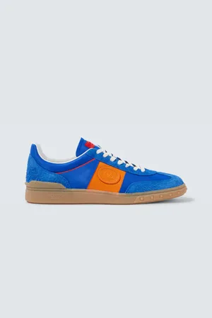 VALENTINO GARAVANI Upvillage leather-trimmed sneakers
