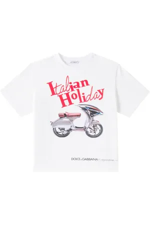 Dolce & Gabbana Printed cotton jersey T-shirt