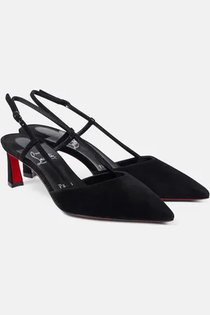 Christian Louboutin Condoroline 55 suede slingback pumps
