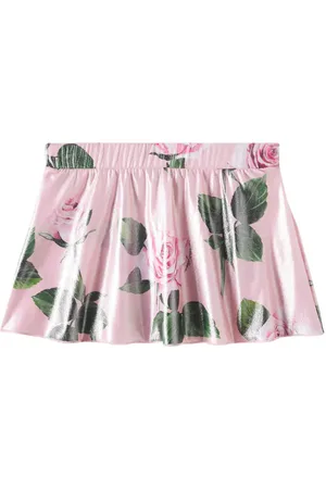 Dolce & Gabbana Floral lamÃ© miniskirt