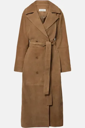 Rohe RÃ³he Suede wrap coat