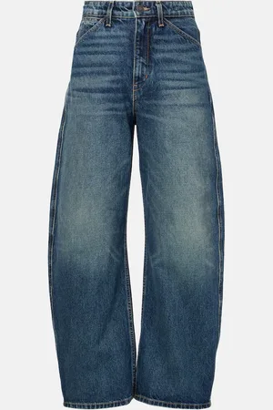 NILI LOTAN Otis high-rise barrel-leg jeans