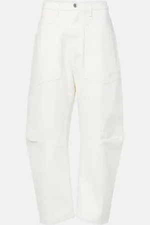 NILI LOTAN Shon high-rise barrel-leg jeans