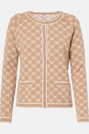 Max Mara Tivoli intarsia wool and cashmere cardigan