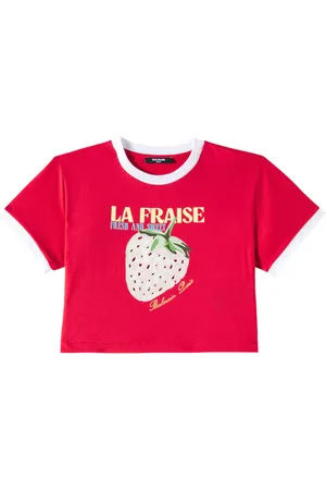 Balmain Printed cotton T-shirt