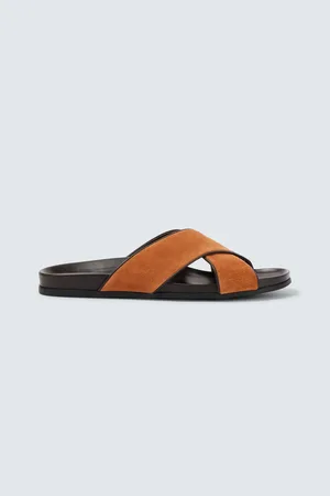 Manolo Blahnik Chiltern suede slides