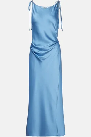 Acne Studios Draped satin maxi dress