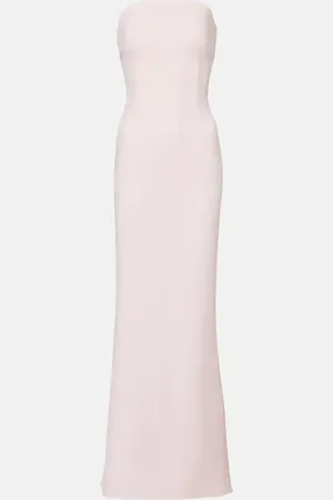 Safiyaa Sofie embellished crÃªpe bustier gown