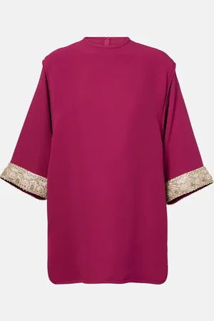 VALENTINO Cady Couture embroidered top