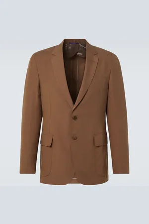 Ralph Lauren Single-breasted silk and linen blazer