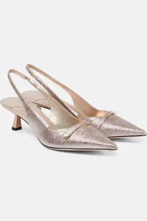 Jimmy Choo Amita 45 glitter slingback pumps