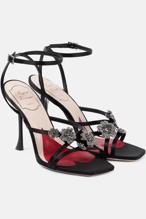 Roger Vivier I Love Vivier Flower 100 satin sandals