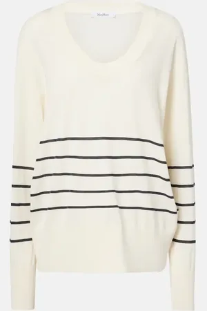 Max Mara Levante striped cotton and silk sweater