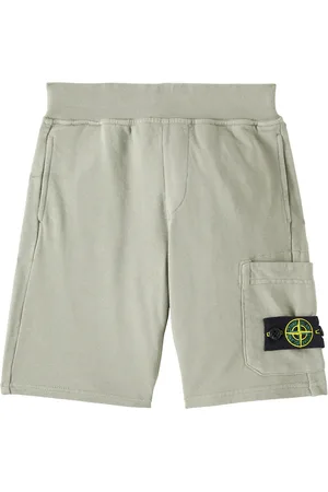Stone Island Compass cotton shorts