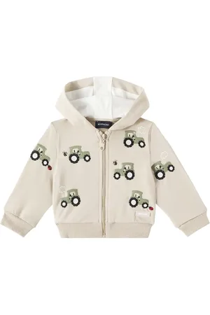 MONNALISA Baby printed cotton-blend jersey hoodie