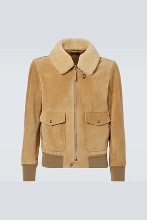 Tom Ford Shearling-trimmed suede blouson