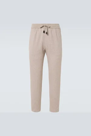 BRIONI Cotton-blend jersey sweatpants