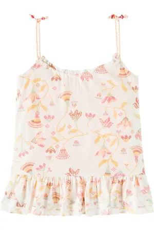 POUPETTE ST BARTH Billie cotton-blend lamÃ© dress