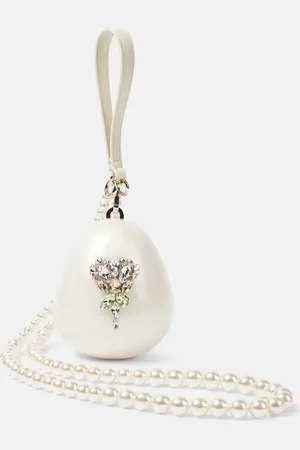 Simone Rocha Egg Micro embellished clutch
