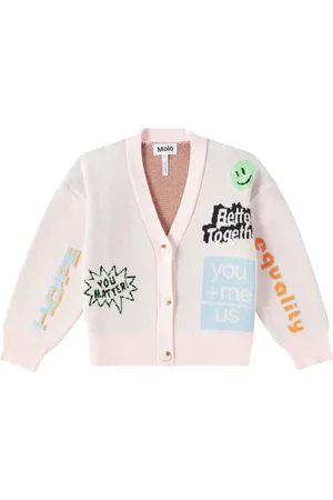 Molo Gilly intarsia cotton cardigan