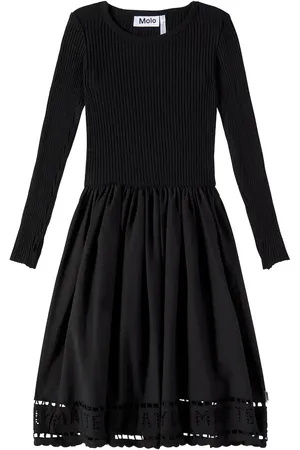 Molo Cibelle cotton-blend jersey and cotton poplin dress
