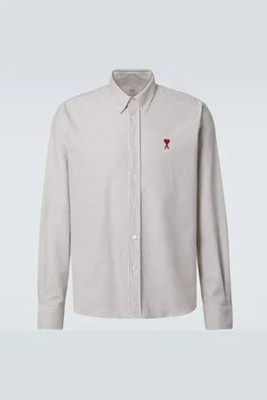 Ami Ami De CÅur striped cotton Oxford shirt