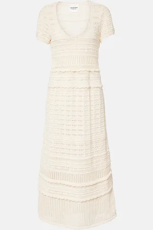Marant Etoile Aurore knitted cotton midi dress