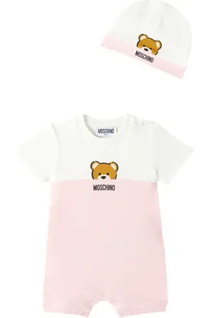 Moschino Baby Teddy Bear cotton jersey romper