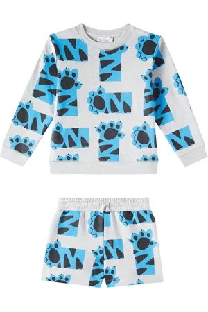 Stella McCartney Cotton fleece sweatshirt and shorts set