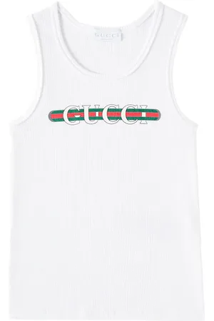 Gucci Logo printed cotton tank top