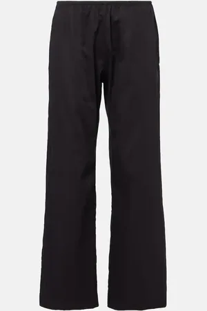 Leset Yoko mid-rise cotton wide-leg pants