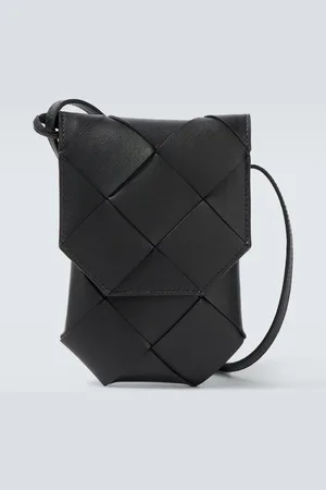 Bottega Veneta Diago Intreccio leather phone pouch
