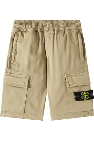 Stone Island Compass cotton cargo shorts