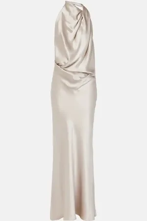 The Sei Draped silk gown