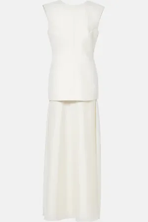 Rohe RÃ³he Silk-trimmed wool-blend gown