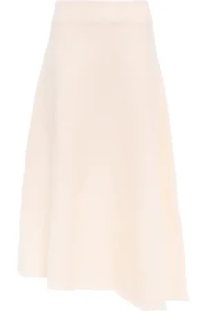 Jil Sander High-rise virgin wool midi skirt