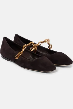Jimmy Choo Diamond Tilda suede Mary Jane flats