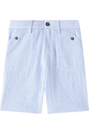 Tartine Et Chocolat Striped cotton seersucker shorts