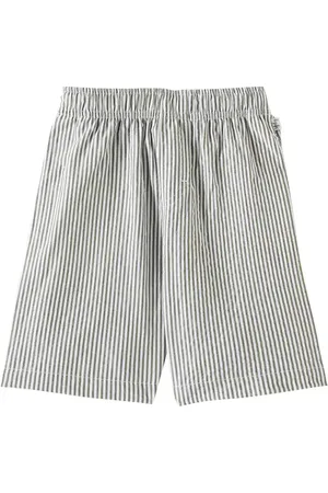 Il gufo Striped cotton Bermuda shorts