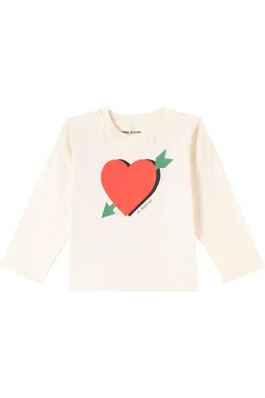 Mini Rodini Arrowed Heart printed cotton jersey hoodie