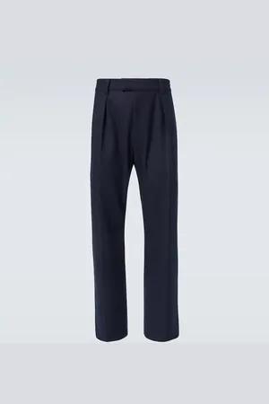 Loro Piana Reinga wool and cashmere straight pants