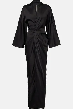 Rick Owens Hollywood charmeuse wrap dress
