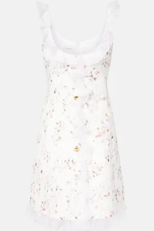 Giambattista Valli Ruffled jacquard minidress