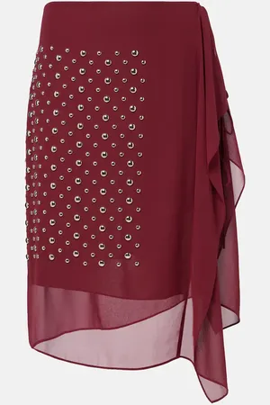 DRIES VAN NOTEN Embellished wrap skirt