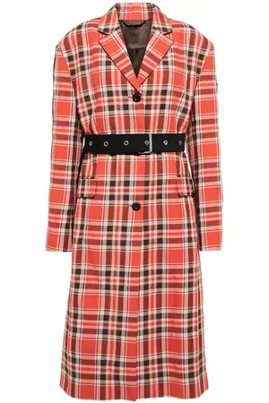 Acne Studios Belted checked coat