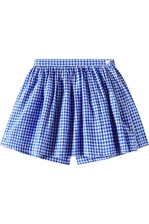 Ralph Lauren Gingham linen and cotton skort