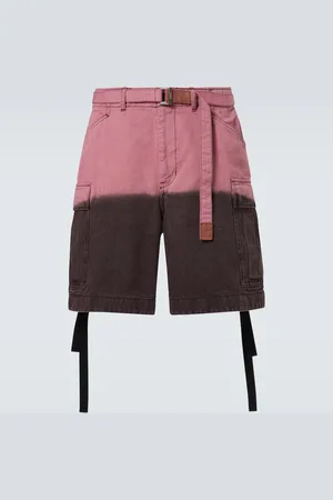 SACAI OmbrÃ© cotton cargo shorts