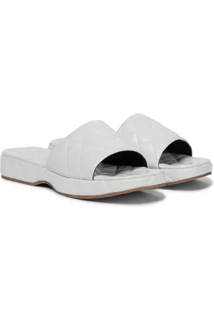 By Far Lilo quilted leather slides