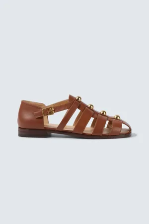 VALENTINO GARAVANI Studded leather fisherman sandals